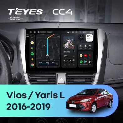 Штатная магнитола Teyes CC4 8/128 Toyota Yaris L (2016-2019)