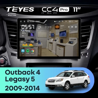 Штатная магнитола Teyes CC4 Pro 8/128 Subaru Outback 4 (2009-2014) (11")