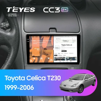 Штатная магнитола Teyes CC3 2K 4/64 Toyota Celica T230 (1999-2006)