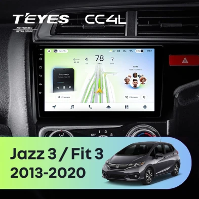 Штатная магнитола Teyes CC4L 6/64 Honda Jazz 3 (2015-2020) Тип-B Правый руль