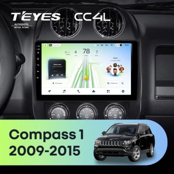 Штатная магнитола Teyes CC4L 6/64 Jeep Compass 1 MK (2009-2015)