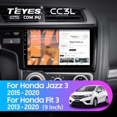 Штатная магнитола Teyes CC3L 4/64 Honda Jazz 3 (2015-2020) Тип-A