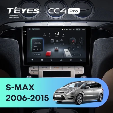 Штатная магнитола Teyes CC4 Pro 8/128 Ford S-MAX 1 (2006-2015) F1