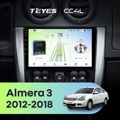 Штатная магнитола Teyes CC4L 6/64 Nissan Almera 3 G15 (2012-2018) F1