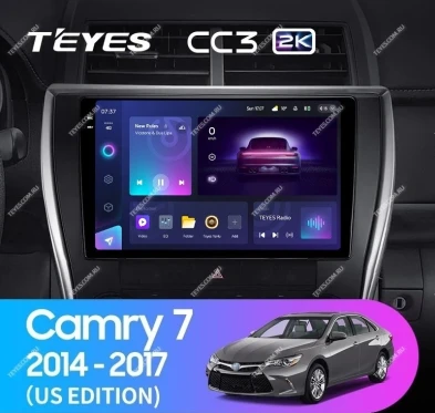 Штатная магнитола Teyes CC3 2K 360 6/128 Toyota Camry 7 XV 50 55 (2014-2017) (North America) F5