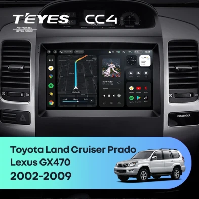 Штатная магнитола Teyes CC4 8/128 Toyota Land Cruiser Prado 120 (2002-2009) F2