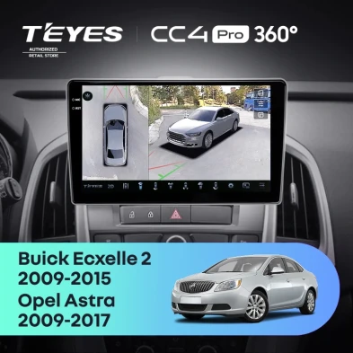 Штатная магнитола Teyes CC4 Pro 360 12/256 Opel Astra J (2009-2017)