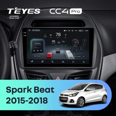 Штатная магнитола Teyes CC4 Pro 12/256 Chevrolet Spark Beat (2015-2018) F2