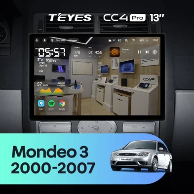 Штатная магнитола Teyes CC4 Pro 8/128 Ford Mondeo 3 (2000-2007) F2 (13")