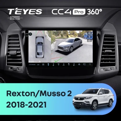 Штатная магнитола Teyes CC4 Pro 360 12/256 SsangYong Rexton Y450 Y400 (2018-2021)