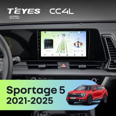 Штатная магнитола Teyes CC4L 6/64 Kia Sportage 5 (2021-2026) F1
