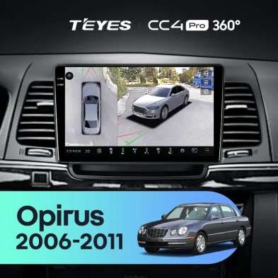 Штатная магнитола Teyes CC4 Pro 360 8/128 Kia Opirus GH (2006-2011)