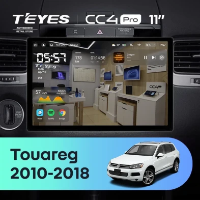 Штатная магнитола Teyes CC4 Pro 8/128 Volkswagen Touareg FL NF (2010-2018) (11")
