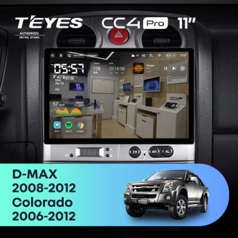 Штатная магнитола Teyes CC4 Pro 8/128 Isuzu D-Max (2008-2012) (11")