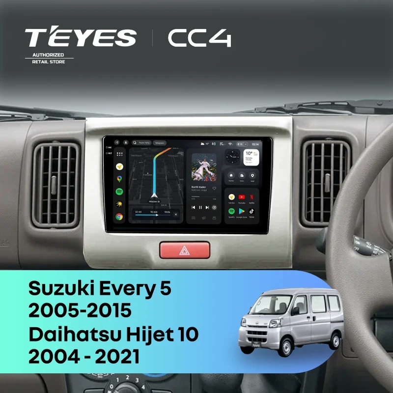 Штатная магнитола Teyes CC4 8/128 Suzuki Every 5 (2005-2015)