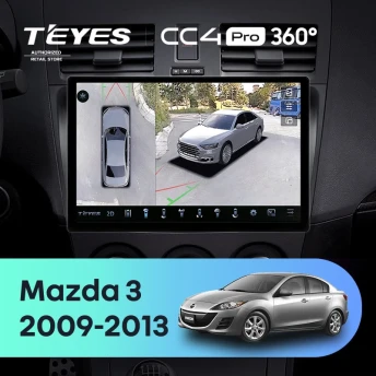 Штатная магнитола Teyes CC4 Pro 360 8/128 Mazda 3 2 (2009-2013) (11")