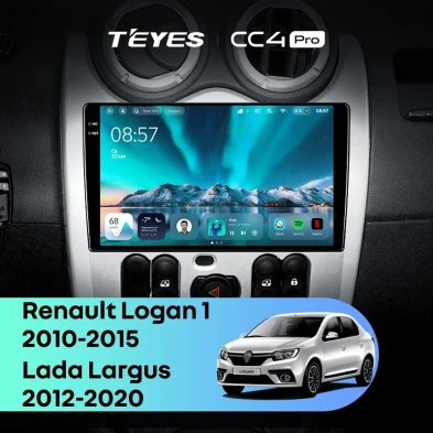 Штатная магнитола Teyes CC4 Pro 8/128 Lada Largus (2012-2020)