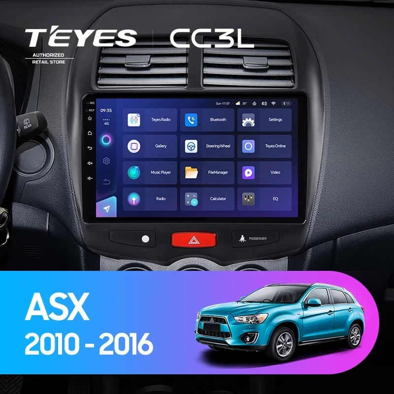 Штатная магнитола Teyes CC3L 4/32 Mitsubishi ASX 1 (2010-2016) Тип-B