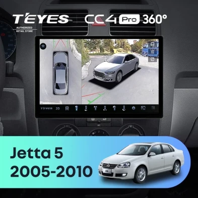 Штатная магнитола Teyes CC4 Pro 360 12/256 Volkswagen Jetta 5 (2005-2010) F3 (11")