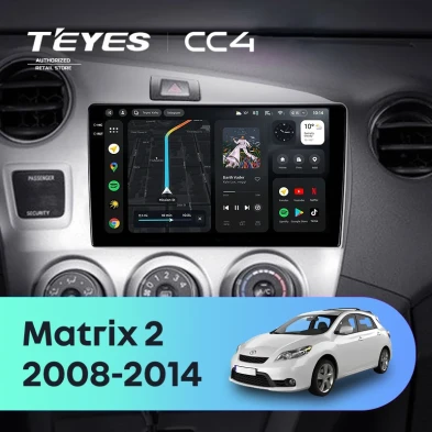 Штатная магнитола Teyes CC4 6/64 Toyota Matrix 2 E140 (2008-2014)