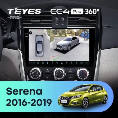 Штатная магнитола Teyes CC4 Pro 360 12/256 Nissan Serena (2016-2019) Тип-A