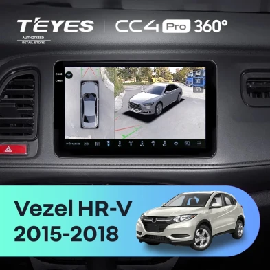Штатная магнитола Teyes CC4 Pro 360 8/128 Honda HR-V (2015-2018)