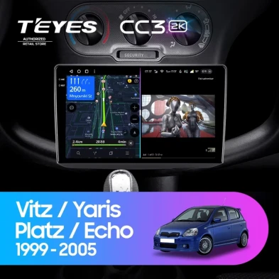 Штатная магнитола Teyes CC3 2K 4/32 Toyota Platz (1999-2005) F1