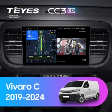 Штатная магнитола Teyes CC3 2K 6/128 Opel Vivaro C (2019-2024)
