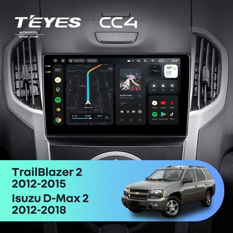 Штатная магнитола Teyes CC4 8/128 Isuzu D-Max 2 (2012-2018)