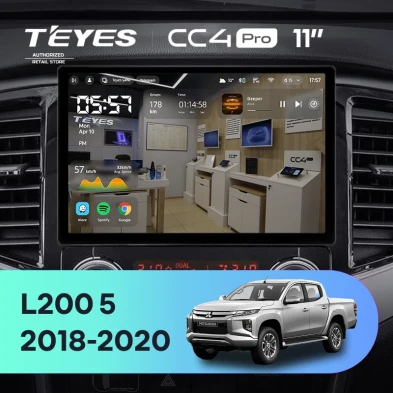 Штатная магнитола Teyes CC4 Pro 12/256 Mitsubishi L200 5 (2018-2020) F1 (11")