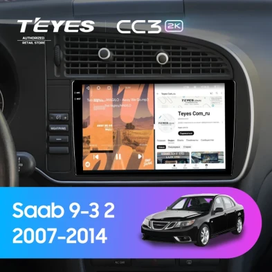 Штатная магнитола Teyes CC3 2K 6/128 Saab 9-3 2 (2007-2014)