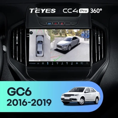 Штатная магнитола Teyes CC4 Pro 360 8/128 Geely GC6 (2016-2019)