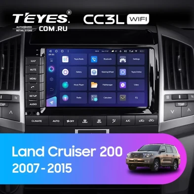 Штатная магнитола Teyes CC3L WiFi 2/32 Toyota Land Cruiser 11 200 (2007-2015) F2 Тип-C
