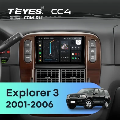 Штатная магнитола Teyes CC4 8/128 Ford Explorer 3 (2001-2006)