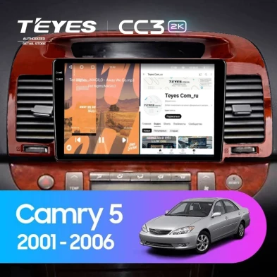 Штатная магнитола Teyes CC3 2K 4/32 Toyota Camry 5 XV 30 (2001-2006) Тип-B