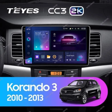 Штатная магнитола Teyes CC3 2K 4/64 SsangYong Korando 3 (2010-2013)