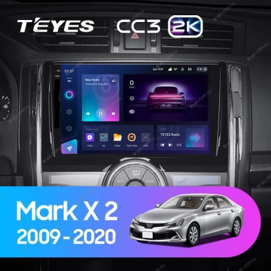 Штатная магнитола Teyes CC3 2K 4/64 Toyota Mark X 2 X130 (2009-2020)