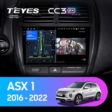 Штатная магнитола Teyes CC3 2K 360 6/128 Mitsubishi ASX (2016-2026) Тип-A