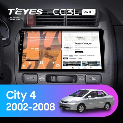 Штатная магнитола Teyes CC3L WiFi 2/32 Honda City 4 (2002-2008)