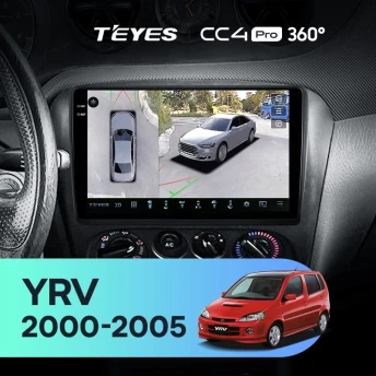 Штатная магнитола Teyes CC4 Pro 360 8/128 Daihatsu YRV M5 (2000-2005)