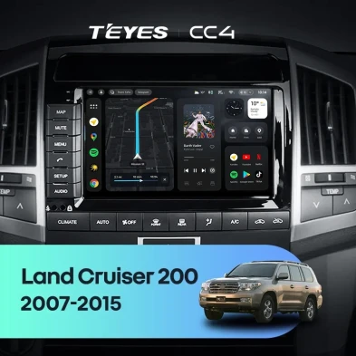 Штатная магнитола Teyes CC4 6/64 Toyota Land Cruiser 11 200 (2007-2015) F2 Тип-A