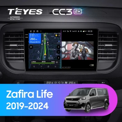 Штатная магнитола Teyes CC3 2K 6/128 Opel Zafira Life (2019-2024)