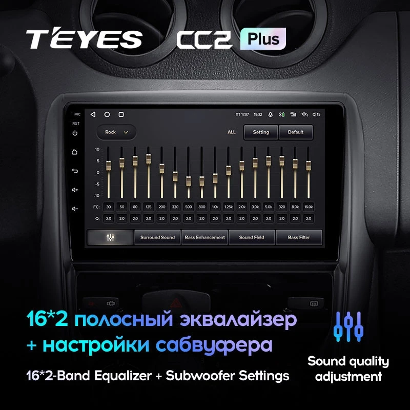 Штатная магнитола Teyes CC2L Plus 1/16 Renault Duster 1 (2010-2015)