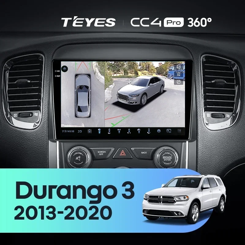 Штатная магнитола Teyes CC4 Pro 360 12/256 Dodge Durango 3 (2013-2020)