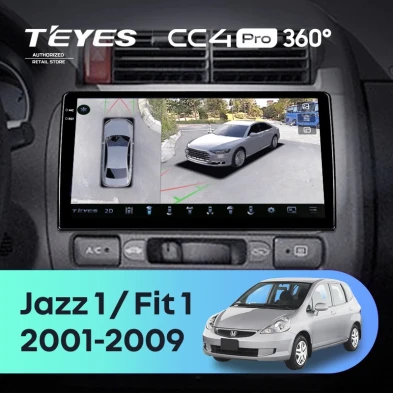 Штатная магнитола Teyes CC4 Pro 360 8/128 Honda Jazz 1 (2001-2009)