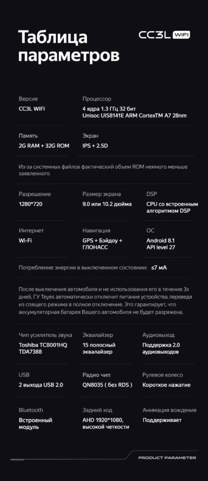 Штатная магнитола Teyes CC3L WiFi 2/32 BMW X5 E39 E53 (1999-2006)