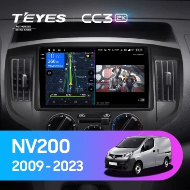 Штатная магнитола Teyes CC3 2K 6/128 Nissan NV200 M20 (2009-2023) F2