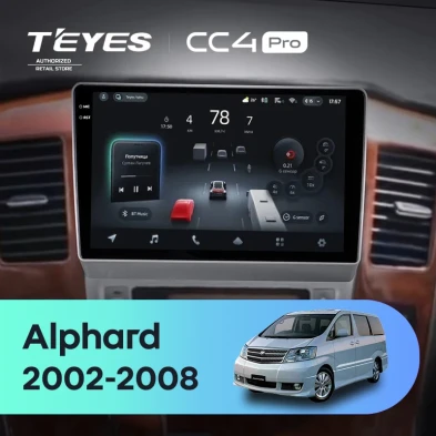 Штатная магнитола Teyes CC4 Pro 8/128 Toyota Alphard 1 H10 (2002-2005) F1